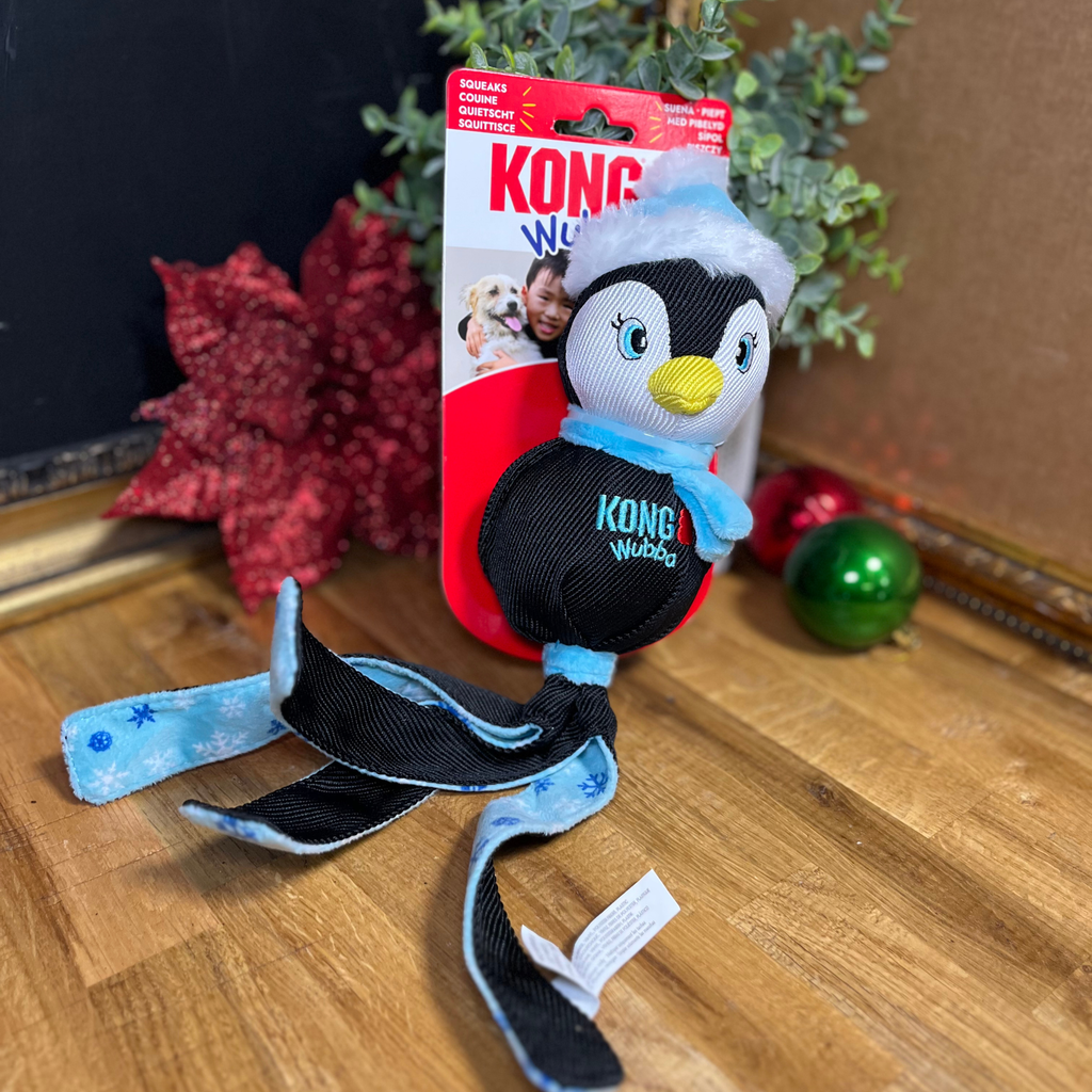 KONG Wubba Penguin dog toy