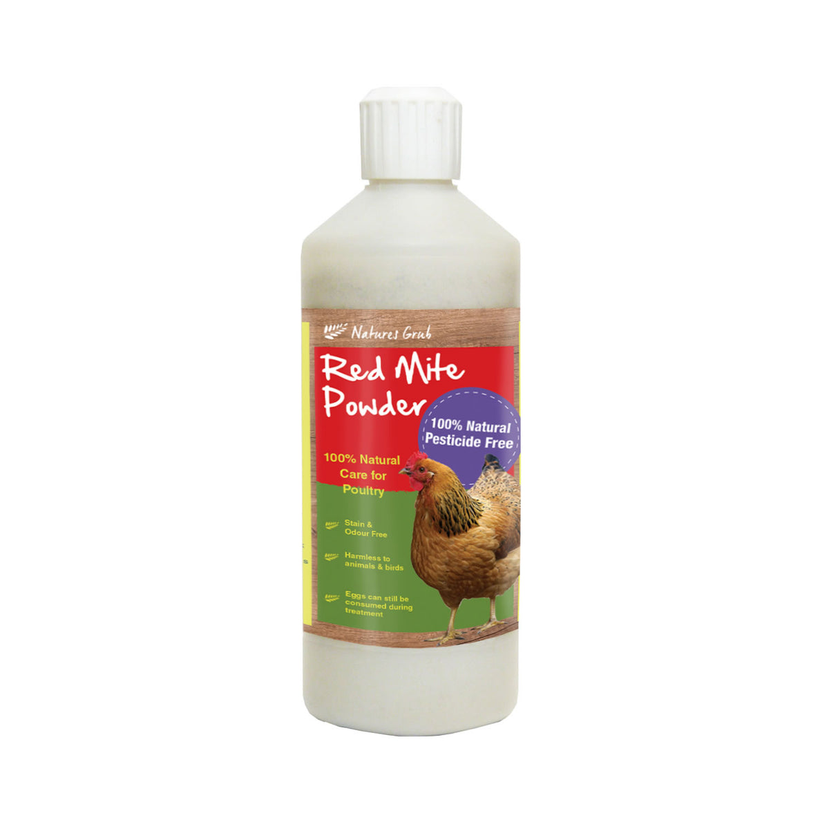 NATURE'S GRUB RED MITE POWDER – Baber Animal Feeds