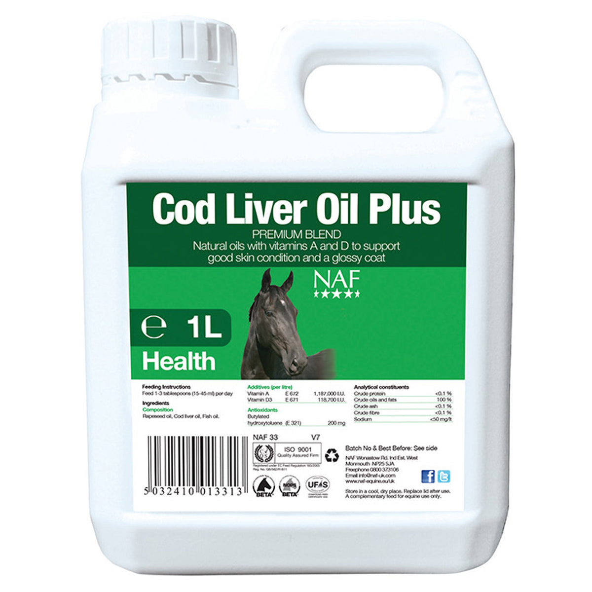 NAF COD LIVER OIL PLUS – Baber Animal Feeds
